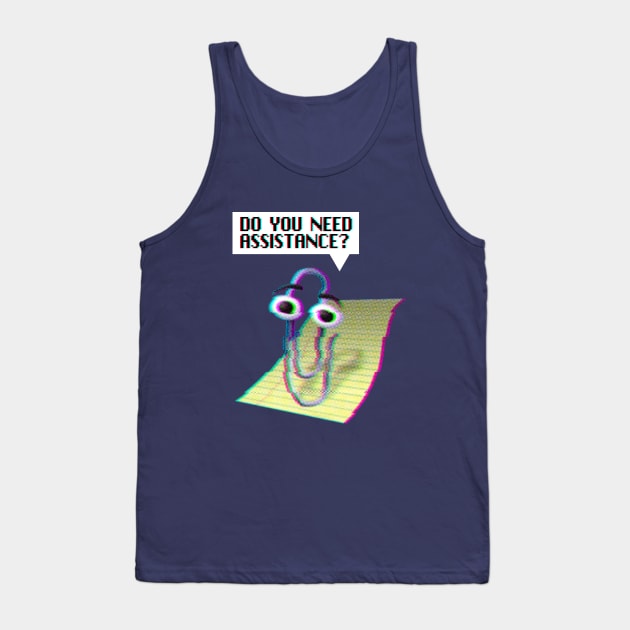 Clippy, Do you need assistance? Tank Top by iamout